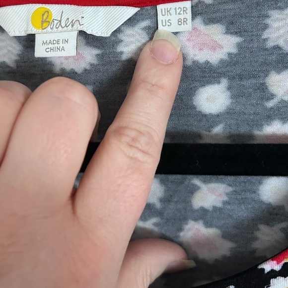 Boden Miriam Stretch Knit A-Line Jersey Tunic dress Women's Size 8R - Picture 2 of 5